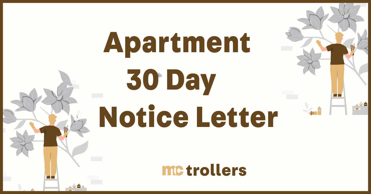 Apartment 30 Day Notice Letter