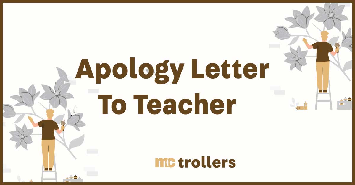 Apology Letter to Teacher