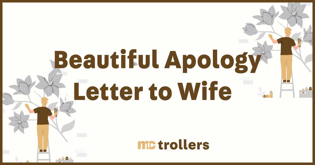 Beautiful Apology Letter to Wife