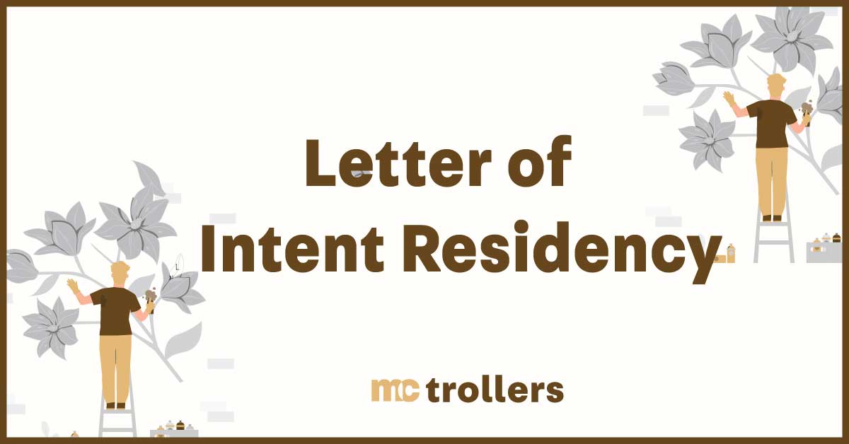 letter of intent residency