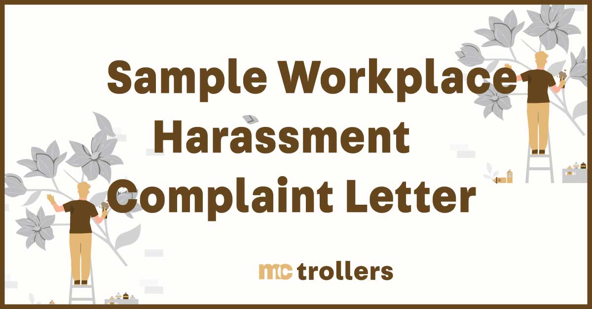 sample workplace harassment complaint letter