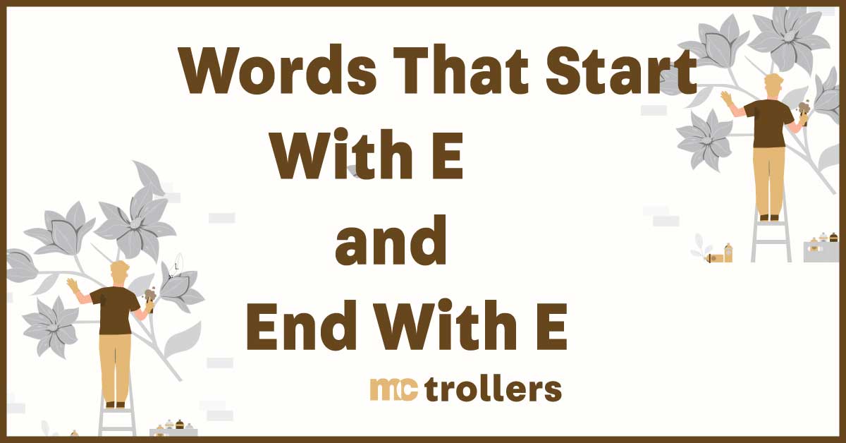 Words That Start With E and End With E